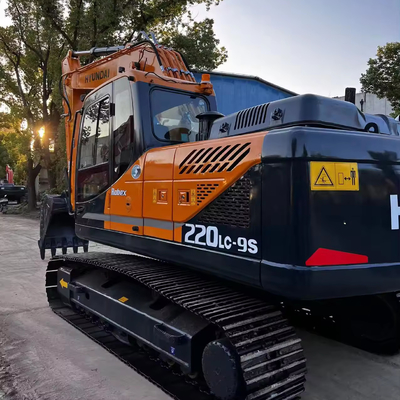 Japón HYUNDAI220-9S Excavadora usada con velocidad nominal de 35 y profundidad máxima de excavación de 6810 mm