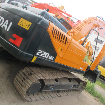 Alta eficiencia operativa Corea del Sur 22 toneladas Excavadora usada Hyundai 220 R220LC-7