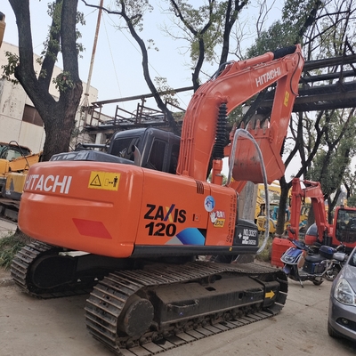 Excavadora Hitachi Zx120 de 12 toneladas con 4000 horas de trabajo y cilindro hidráulico original