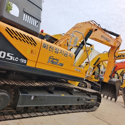 Alta eficiencia de funcionamiento Hyundai 305LC-9 de segunda mano con gran capacidad de cubo