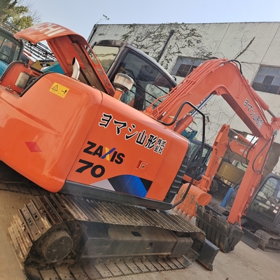 Año 2020 excavadora de segunda mano pequeña mini Hitachi excavadora ZX70 en buenas condiciones