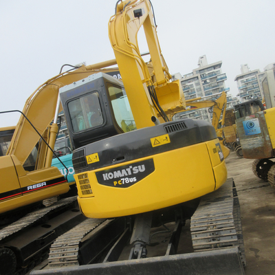 Excavadora PC78US de Komatsu usada con válvula hidráulica original de 28.5KW en buen estado