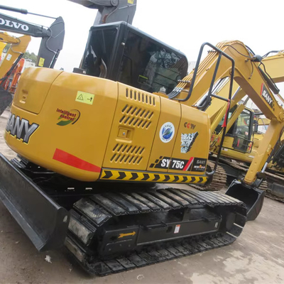 Sany sy75c excavadora en buen estado 7.5 toneladas Excavadora usada para proyectos de construcción