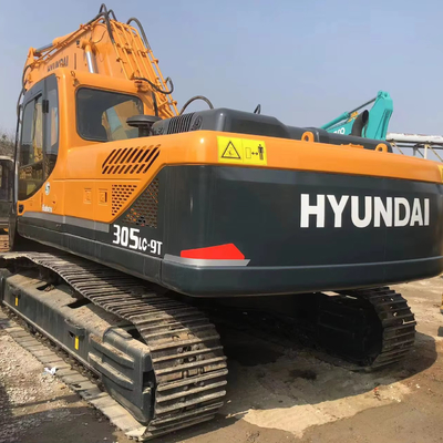 Excavadoras Hyundai 305LC-9t Profundidad máxima de excavación de 3300MM para talleres de reparación de maquinaria