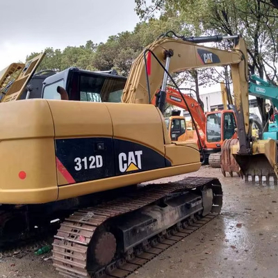 Excavadora de 12 toneladas CAT312D excavadora hidráulica con motor C4.2 y 1200 horas de trabajo